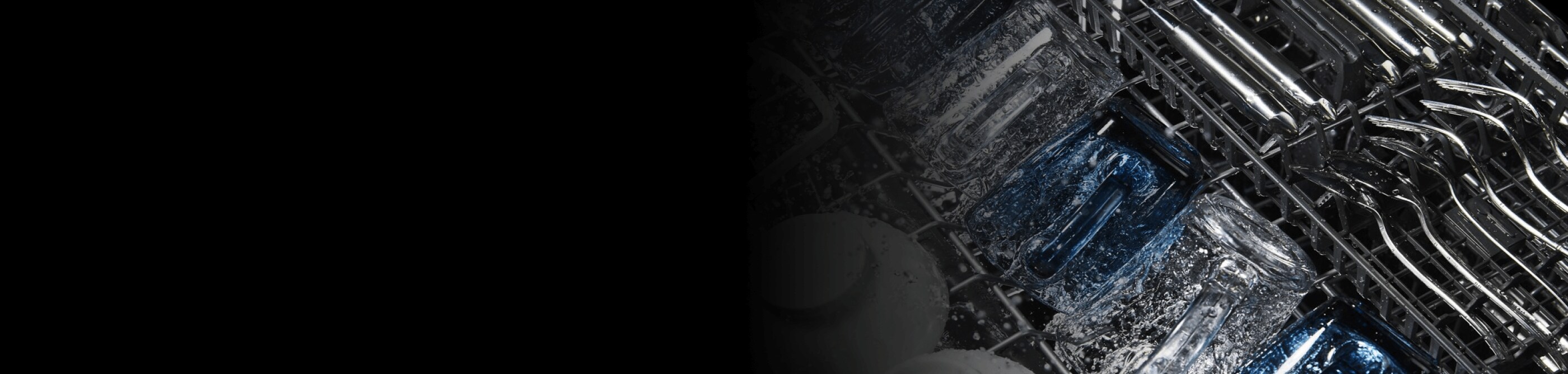 Dishes inside a dishwasher