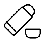 A stick of deodorant