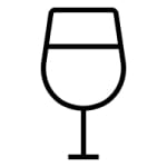 A glass of red wine