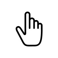 Finger pointing icon