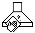 Cleaning range hood icon