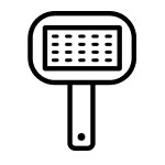 Dog brush icon