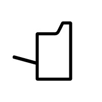 A dryer door icon