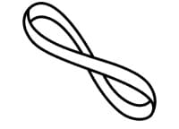 Dryer belt icon.