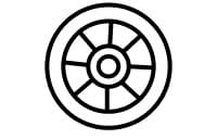 Drum rollers icon.