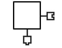Circuit breaker box icon.