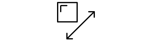 Ice with an arrow icon