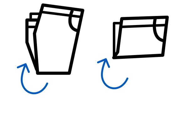 Folded dress pants icon