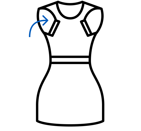 Folding dress icon