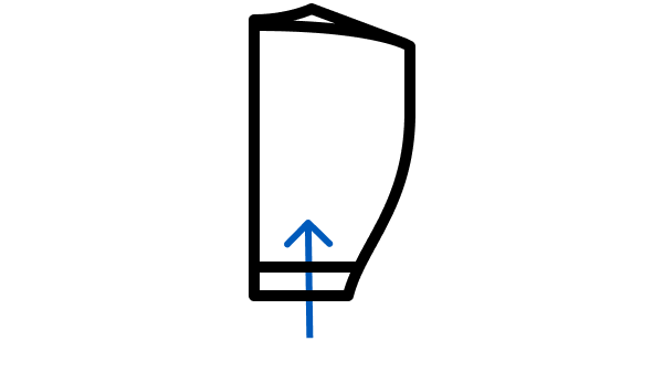 Folded dress icon