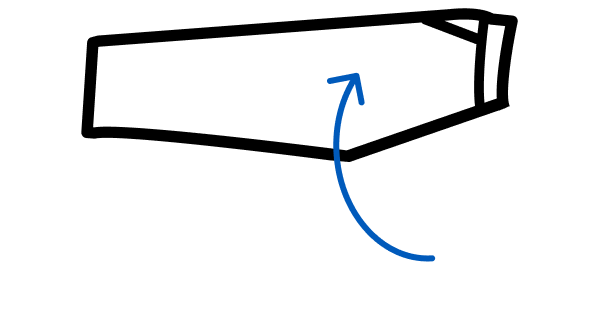 Folding casual pants icon