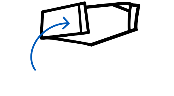 Folding casual pants icon