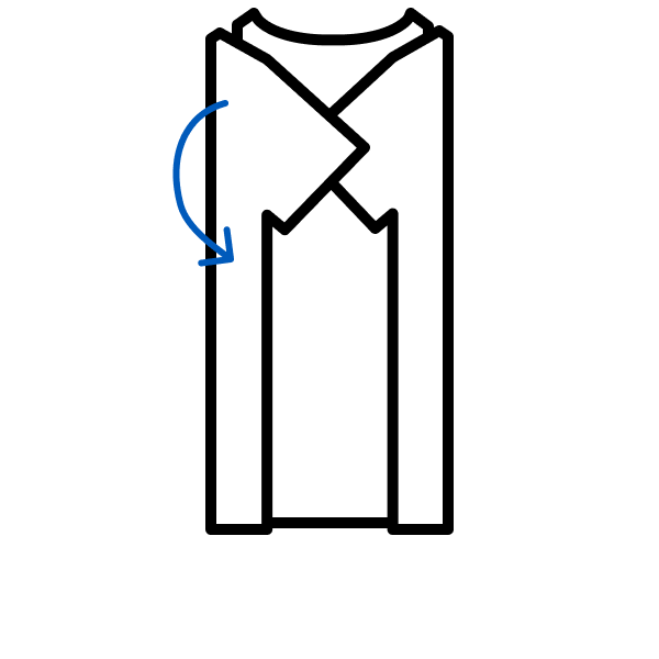 Folding t-shirt icon