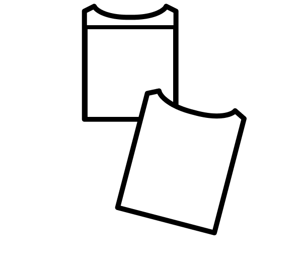 Folded t-shirt icon