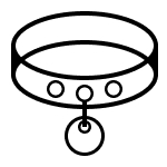 Dog’s collar icon