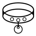 Dog’s collar icon