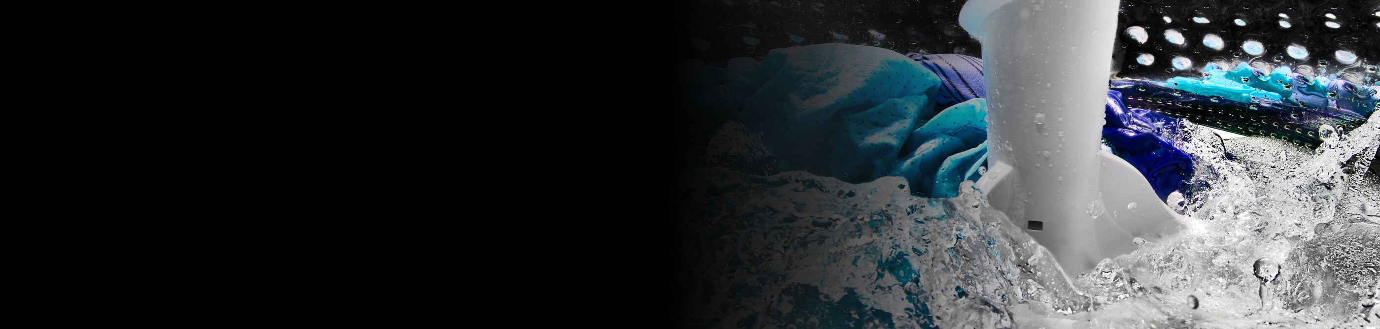 Clothes soaking in a washer