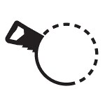 Cut a hole icon