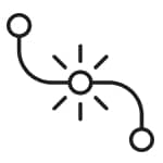 Connect electrical icon