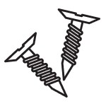 Mounting screws icon
