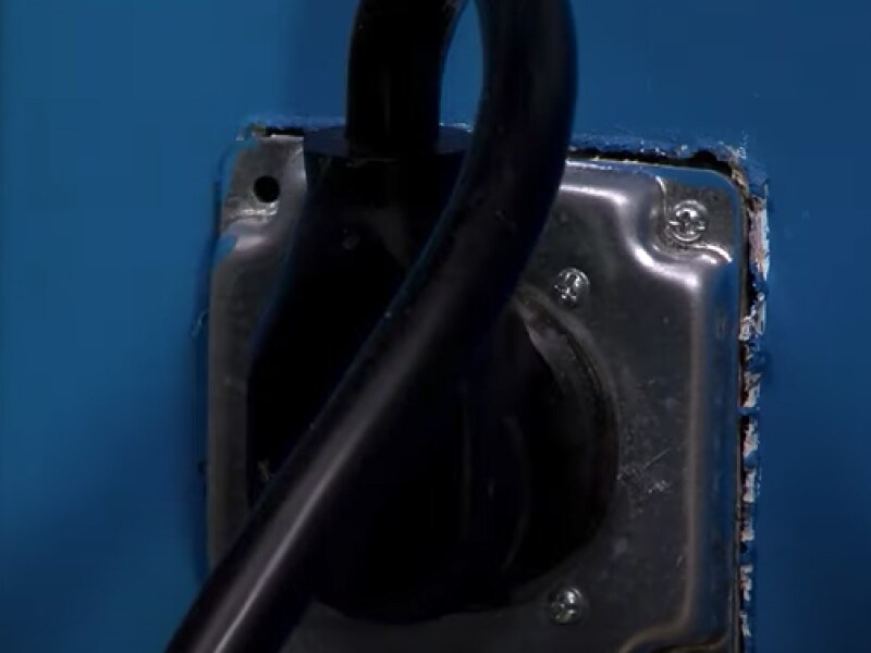 A closeup of an electrical outlet A closeup of an electrical outlet