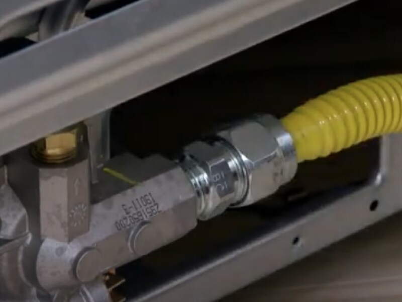 A closeup of a gas tube A closeup of a gas tube