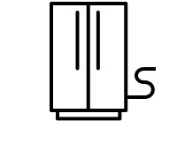 Side-by-side refrigerator and power cord