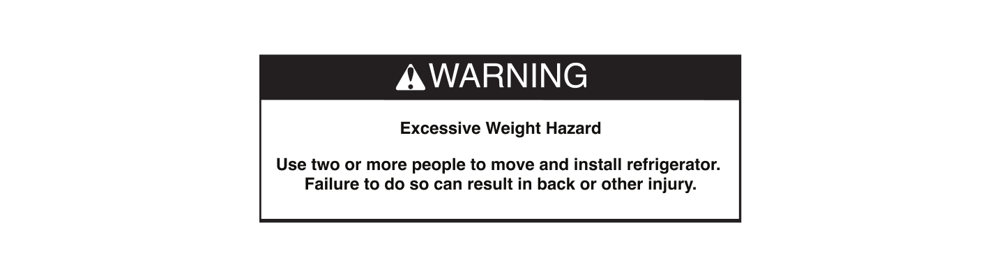 Excessive Weight Warning