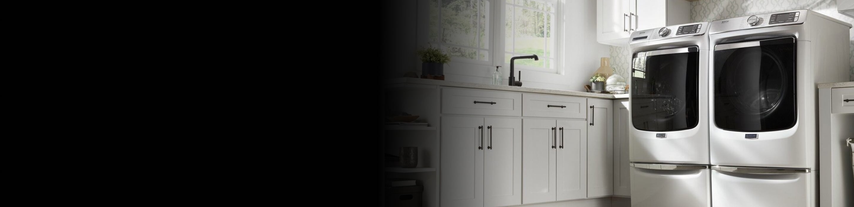 A Maytag® Front Load Washer and Dryer pair