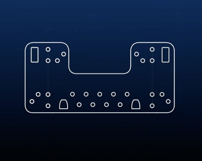 A microwave mounting plate.