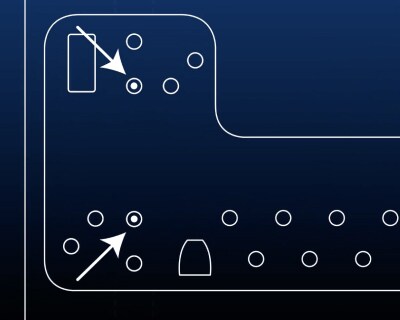 A close-up of the mounting plate.