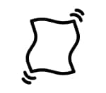 Shaking sheets icon