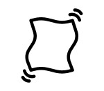 Shaking sheets icon