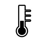 Low temperature thermometer icon
