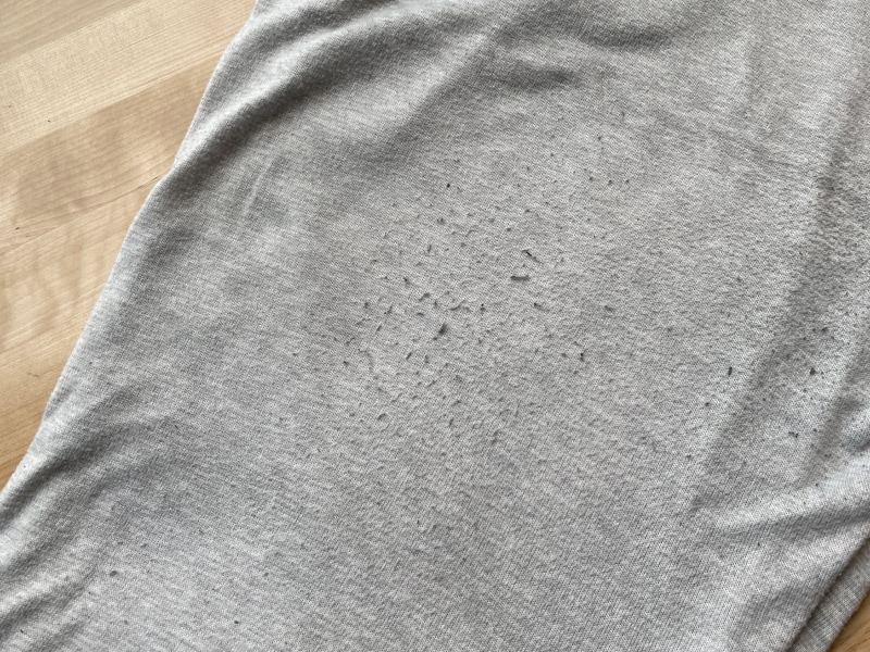 Fabric pilling on sweatpants Fabric pilling on sweatpants
