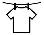 Line dry icon