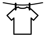 Line dry icon