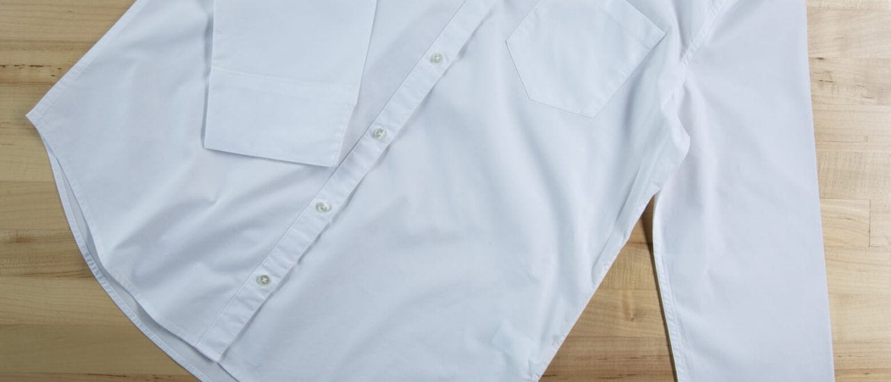 A clean white shirt A clean white shirt