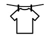 Line dry icon