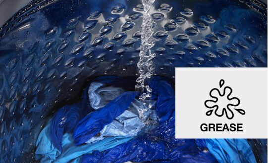 Clothes being washed