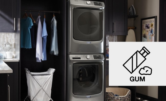 Stacked washer and dryer from Maytag brand