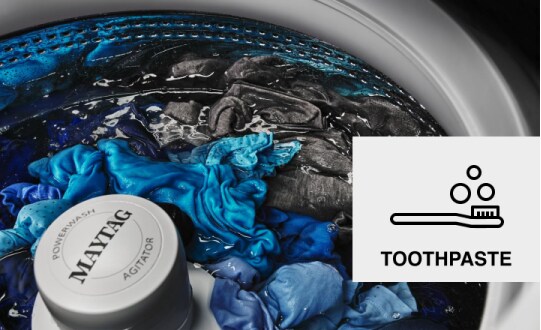 Clothes being washed