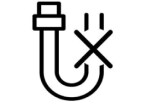 Clogged pipe icon