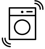 Washer with vibrations icon