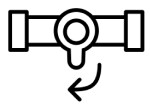 Shut off valve icon