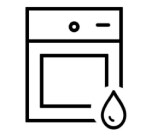 Washing machine with water droplet icon