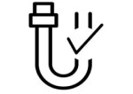 Pipe with checkmark icon