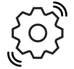 Moving gear icon