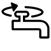 Shut off water supply icon