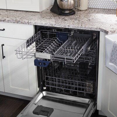Open dishwasher
